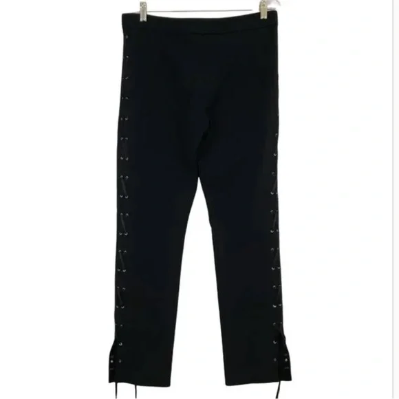 Wolford biker trousers, lace up sides, size 34 - Picture 6 of 10